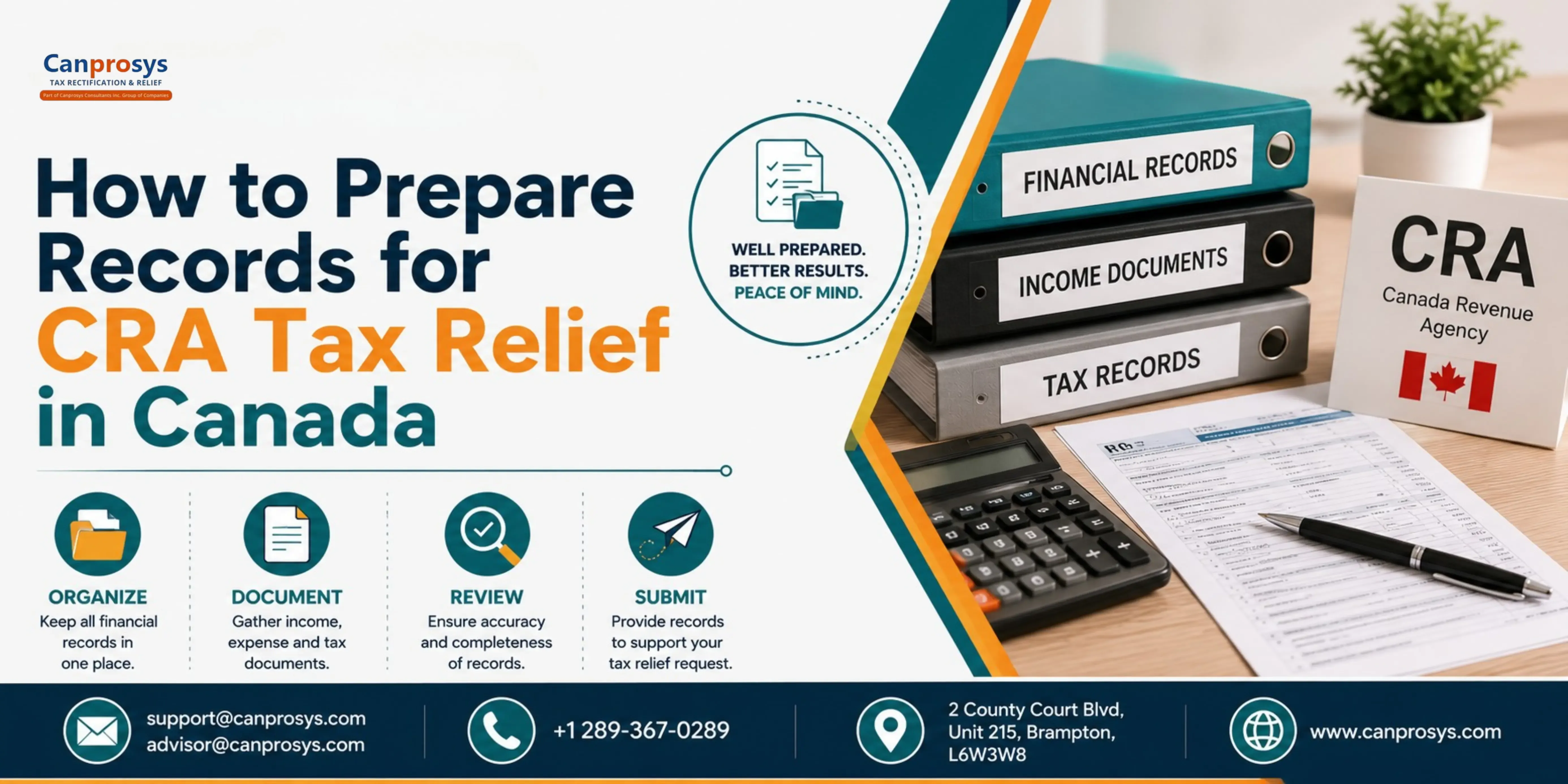 How to Prepare Records for CRA Tax Relief in Canada 
