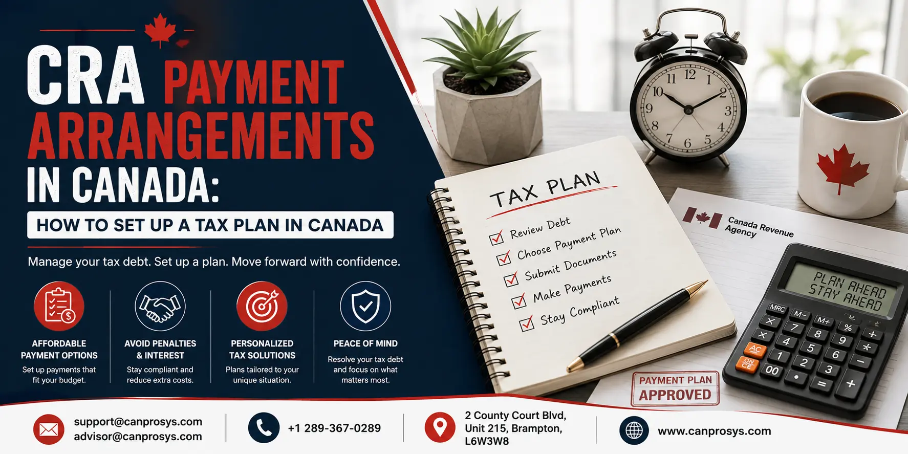 CRA Payment Arrangements in Canada: How to Set Up a Tax Plan in Canada