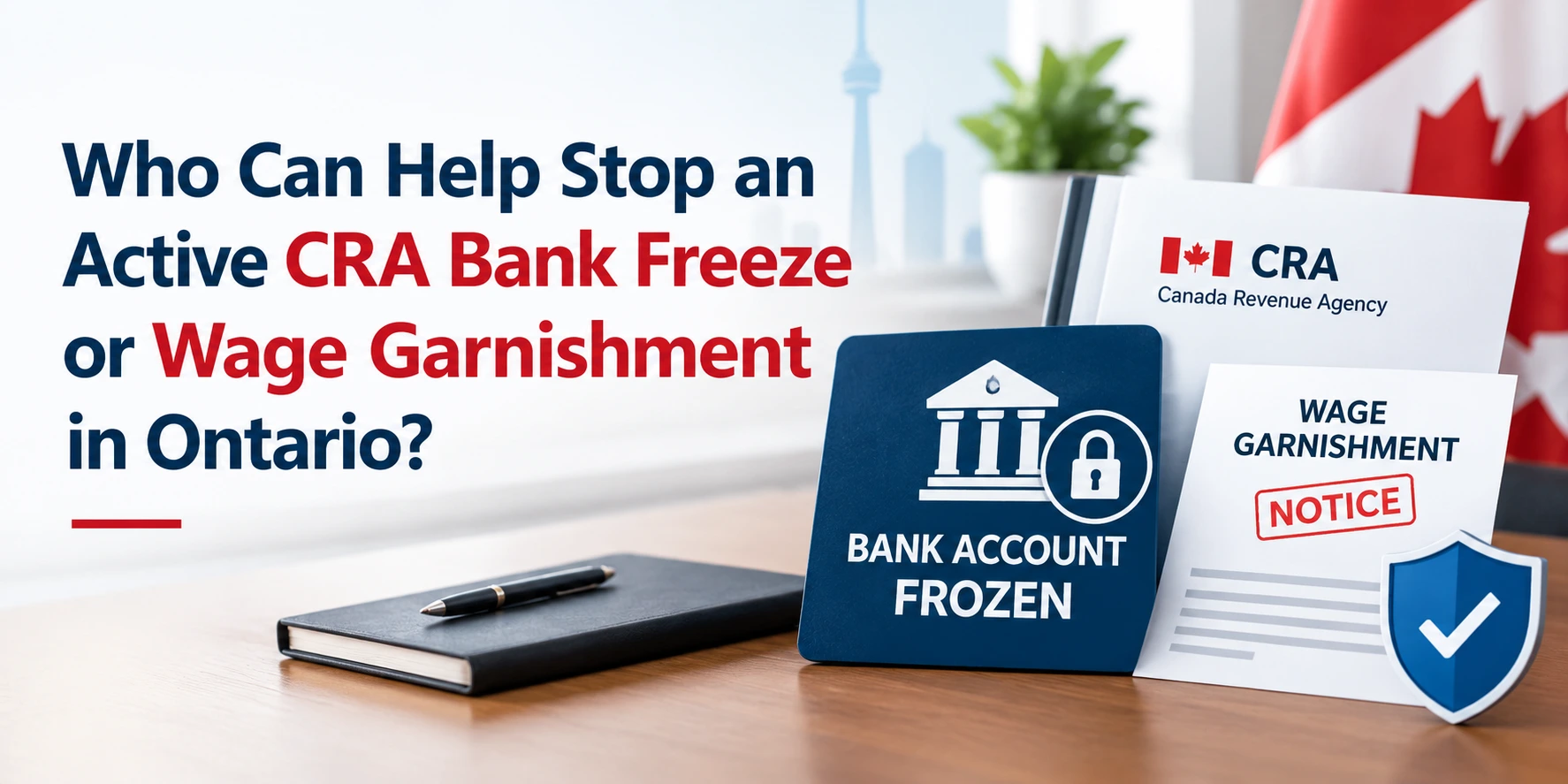 Who Can Help Stop an Active CRA Bank Freeze or Wage Garnishment in Ontario?